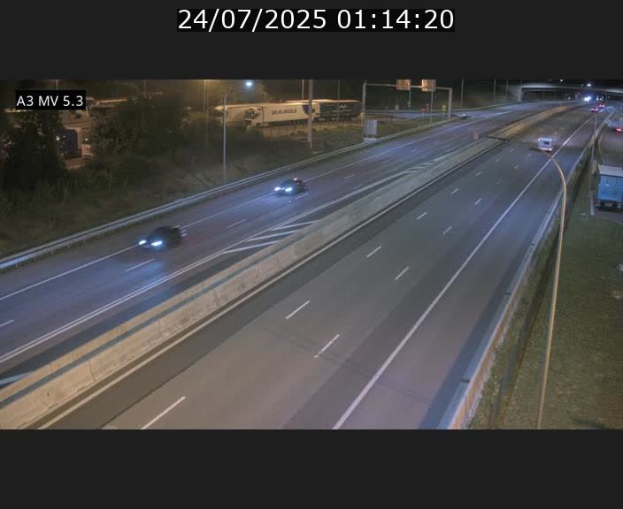 Webcam à l'Aire de Berchem au Luxembourg sur l'A3. Vue orientée vers la France
