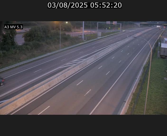Webcam à l'Aire de Berchem au Luxembourg sur l'A3. Vue orientée vers la France