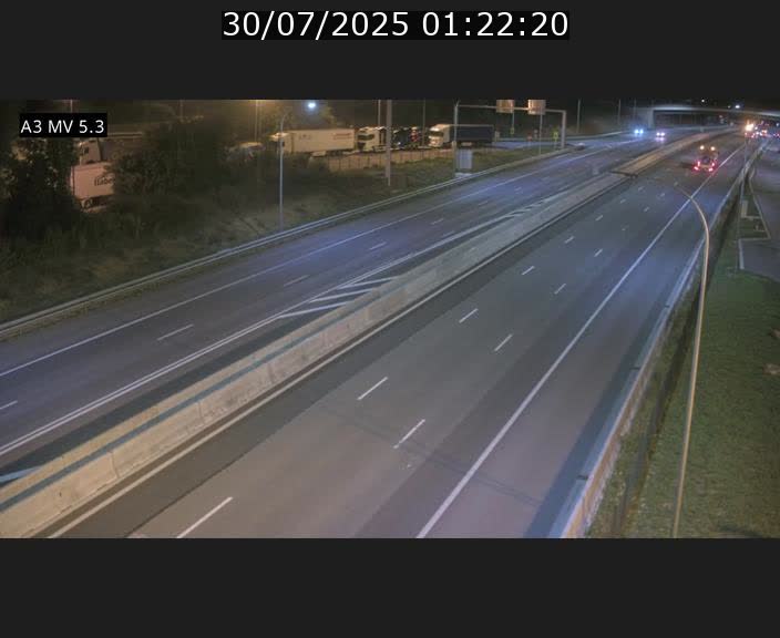 Webcam à l'Aire de Berchem au Luxembourg sur l'A3. Vue orientée vers la France