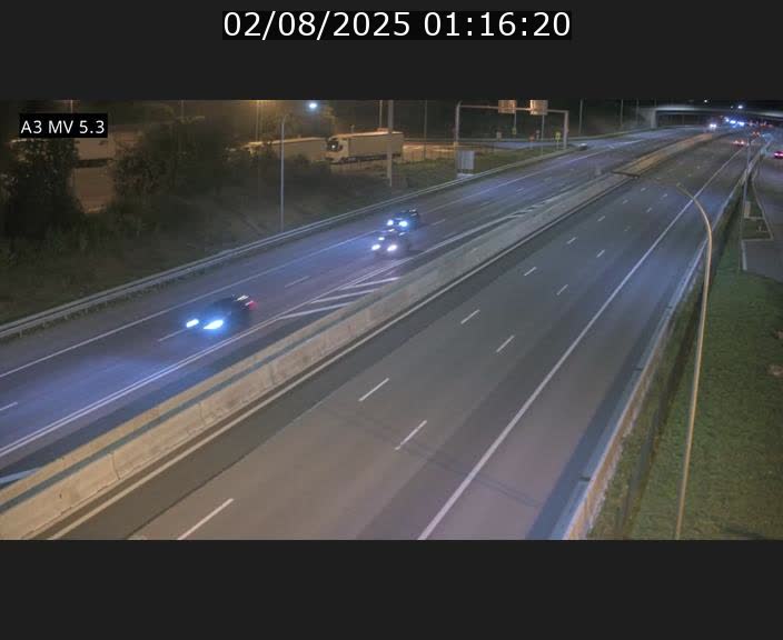 Webcam à l'Aire de Berchem au Luxembourg sur l'A3. Vue orientée vers la France