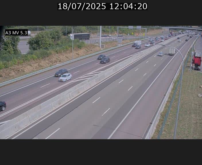 <h2>Webcam à l'Aire de Berchem au Luxembourg sur l'A3. Vue orientée vers la France</h2>