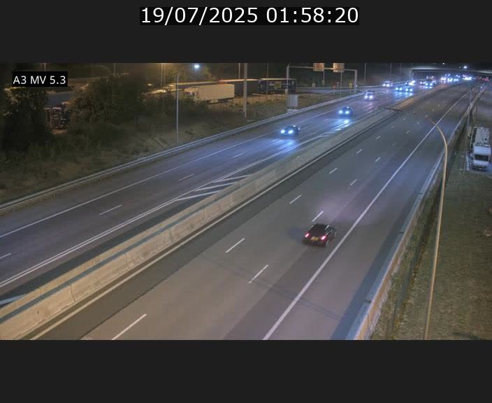 <h2>Webcam à l'Aire de Berchem au Luxembourg sur l'A3. Vue orientée vers la France</h2>