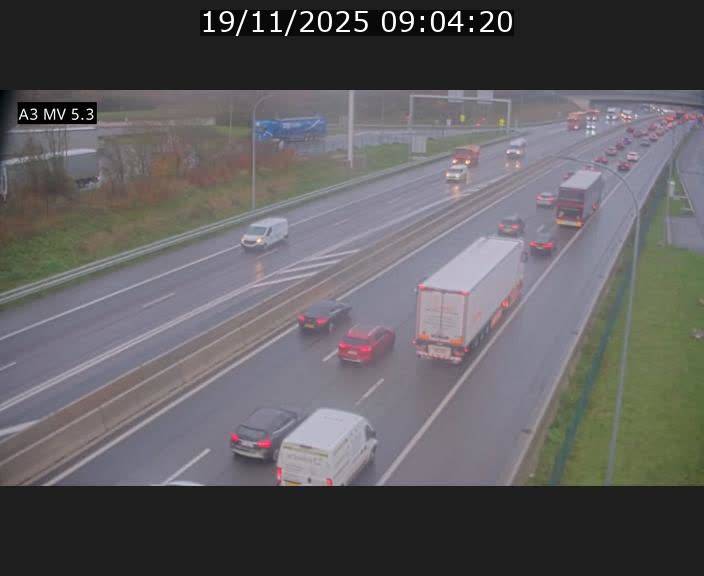 <h2>Webcam à l'Aire de Berchem au Luxembourg sur l'A3. Vue orientée vers la France</h2>