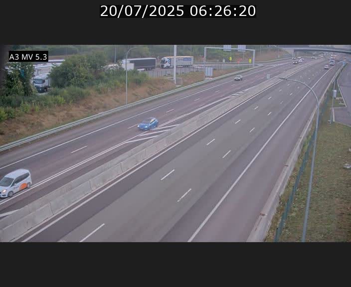 <h2>Webcam à l'Aire de Berchem au Luxembourg sur l'A3. Vue orientée vers la France</h2>