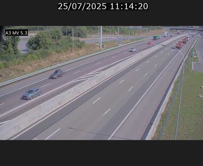 <h2>Webcam à l'Aire de Berchem au Luxembourg sur l'A3. Vue orientée vers la France</h2>