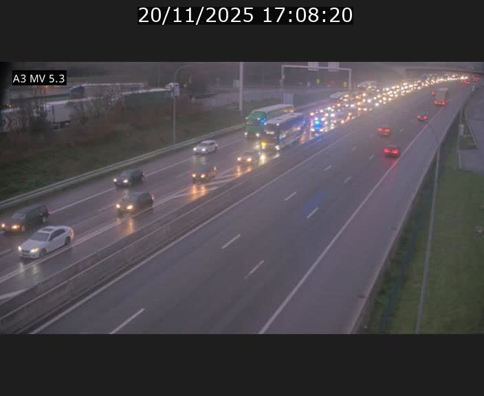 <h2>Webcam à l'Aire de Berchem au Luxembourg sur l'A3. Vue orientée vers la France</h2>