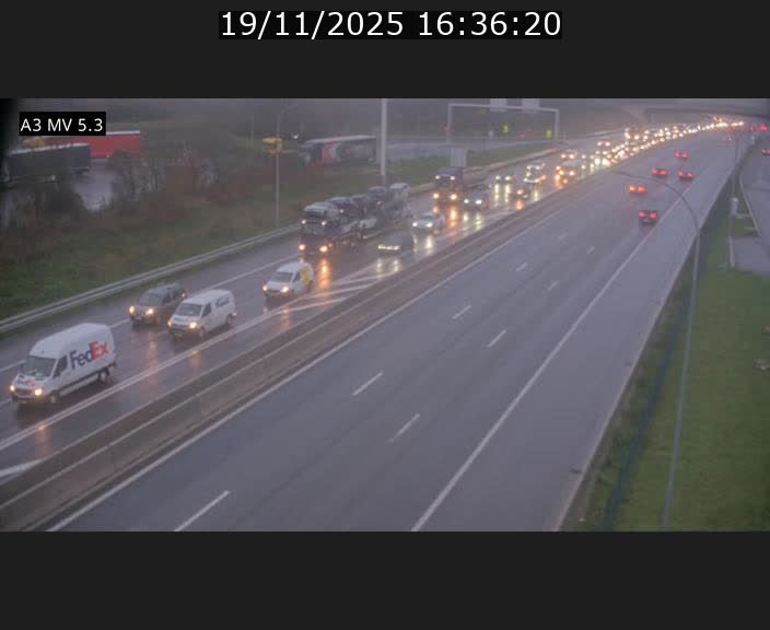 <h2>Webcam à l'Aire de Berchem au Luxembourg sur l'A3. Vue orientée vers la France</h2>