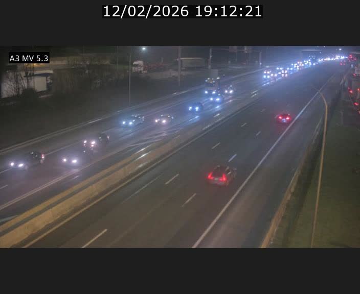 Webcam à l'Aire de Berchem au Luxembourg sur l'A3. Vue orientée vers la France