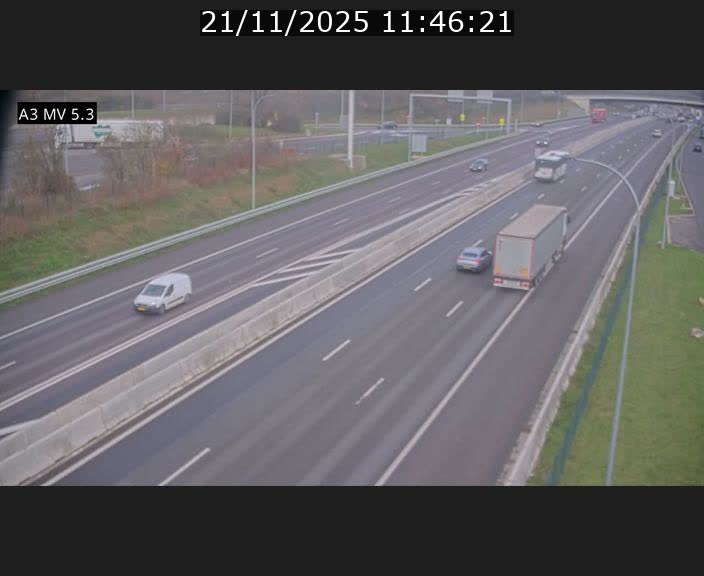 <h2>Webcam à l'Aire de Berchem au Luxembourg sur l'A3. Vue orientée vers la France</h2>
