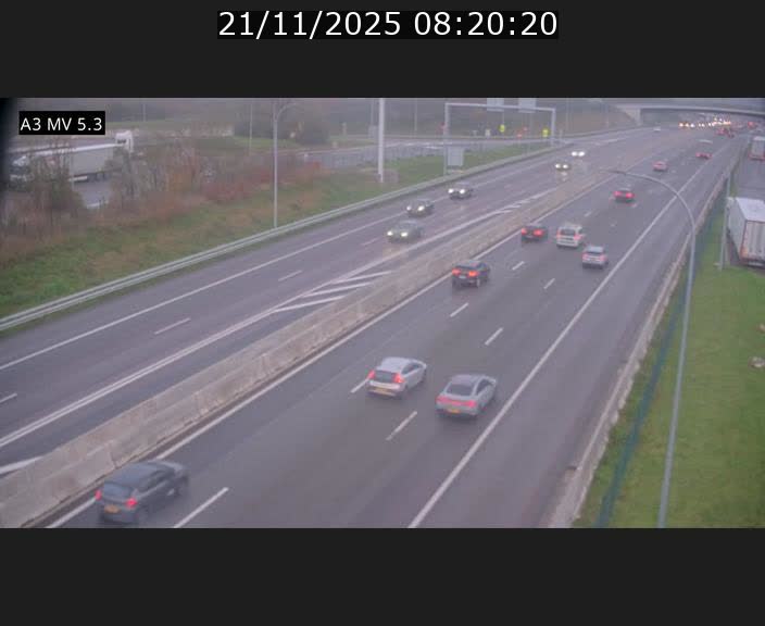 <h2>Webcam à l'Aire de Berchem au Luxembourg sur l'A3. Vue orientée vers la France</h2>