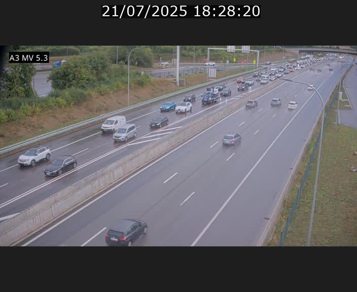 <h2>Webcam à l'Aire de Berchem au Luxembourg sur l'A3. Vue orientée vers la France</h2>