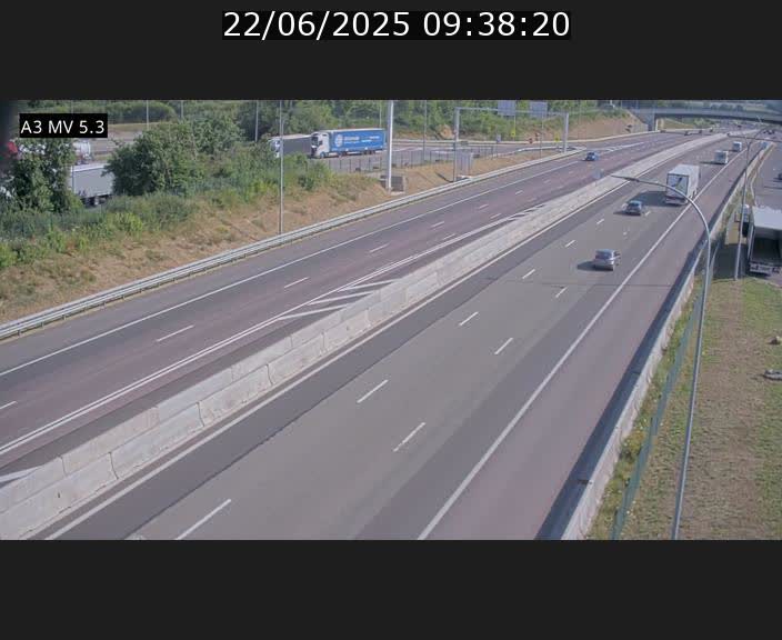<h2>Webcam à l'Aire de Berchem au Luxembourg sur l'A3. Vue orientée vers la France</h2>