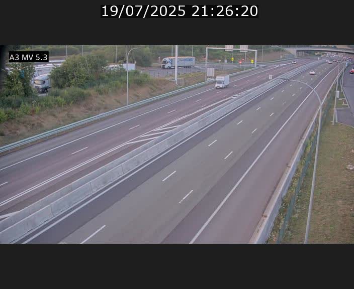 <h2>Webcam à l'Aire de Berchem au Luxembourg sur l'A3. Vue orientée vers la France</h2>