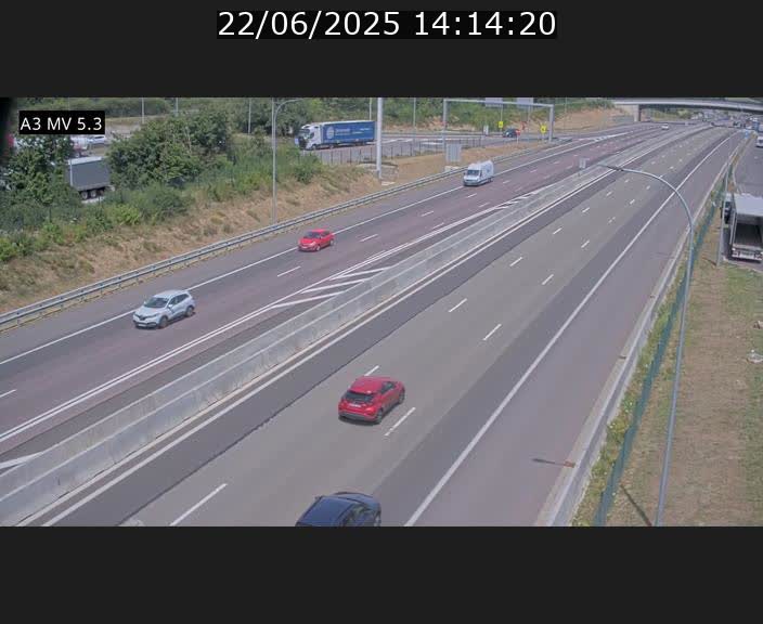 <h2>Webcam à l'Aire de Berchem au Luxembourg sur l'A3. Vue orientée vers la France</h2>