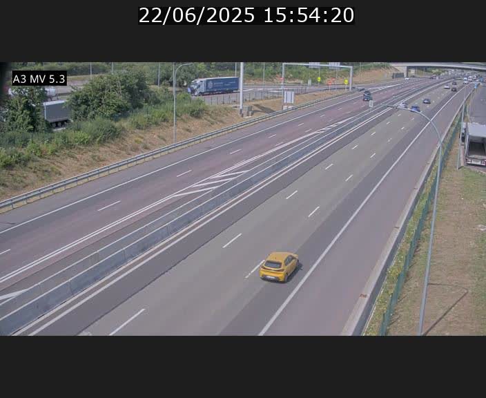 <h2>Webcam à l'Aire de Berchem au Luxembourg sur l'A3. Vue orientée vers la France</h2>