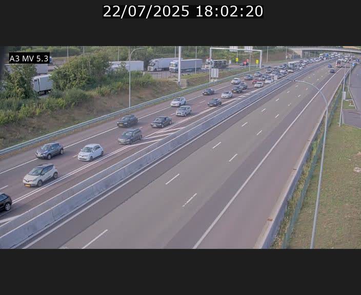 <h2>Webcam à l'Aire de Berchem au Luxembourg sur l'A3. Vue orientée vers la France</h2>
