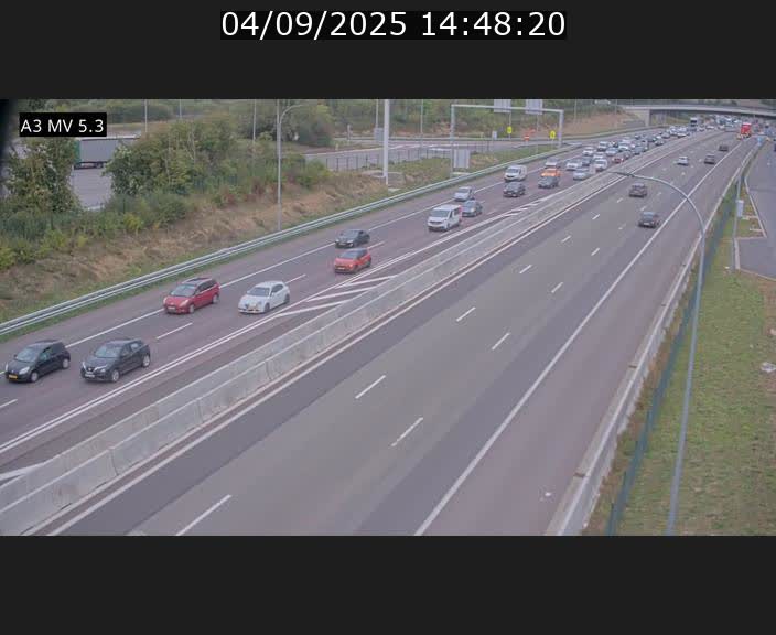 <h2>Webcam à l'Aire de Berchem au Luxembourg sur l'A3. Vue orientée vers la France</h2>