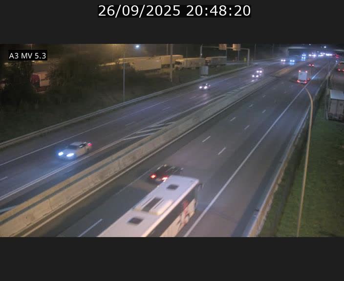 <h2>Webcam à l'Aire de Berchem au Luxembourg sur l'A3. Vue orientée vers la France</h2>