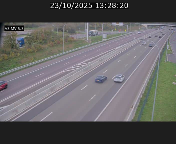 <h2>Webcam à l'Aire de Berchem au Luxembourg sur l'A3. Vue orientée vers la France</h2>