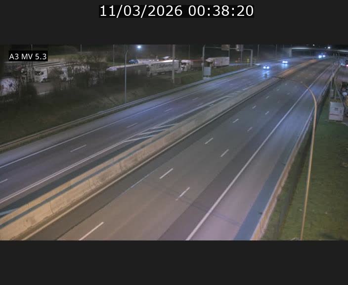 Webcam à l'Aire de Berchem au Luxembourg sur l'A3. Vue orientée vers la France