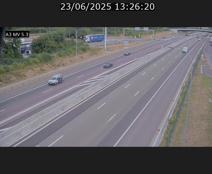 <h2>Webcam à l'Aire de Berchem au Luxembourg sur l'A3. Vue orientée vers la France</h2>
