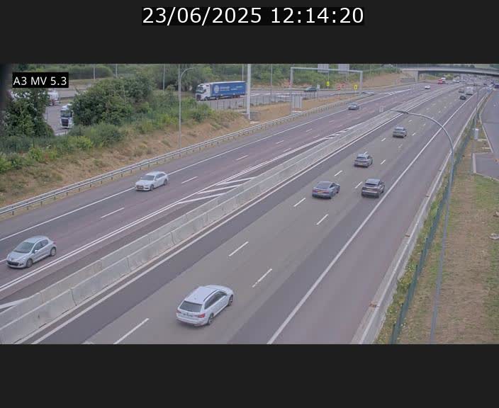 <h2>Webcam à l'Aire de Berchem au Luxembourg sur l'A3. Vue orientée vers la France</h2>