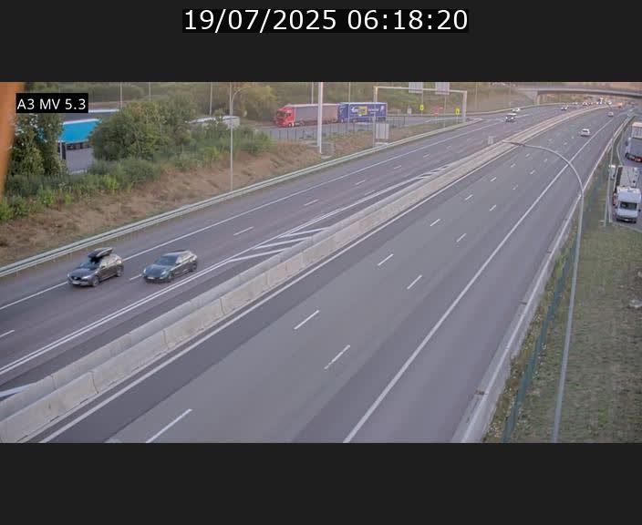 <h2>Webcam à l'Aire de Berchem au Luxembourg sur l'A3. Vue orientée vers la France</h2>