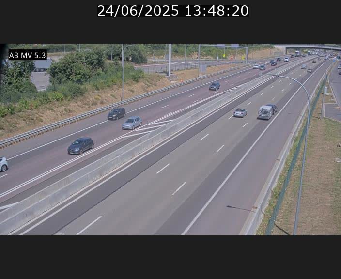 <h2>Webcam à l'Aire de Berchem au Luxembourg sur l'A3. Vue orientée vers la France</h2>