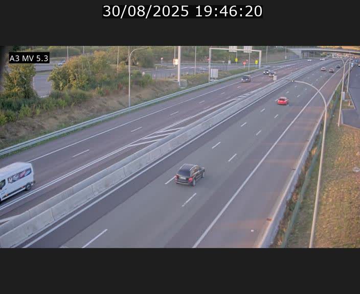 <h2>Webcam à l'Aire de Berchem au Luxembourg sur l'A3. Vue orientée vers la France</h2>