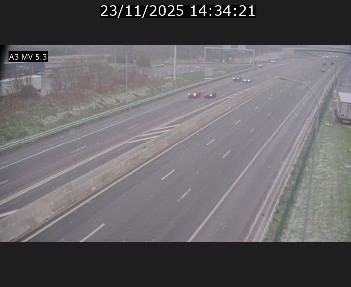 <h2>Webcam à l'Aire de Berchem au Luxembourg sur l'A3. Vue orientée vers la France</h2>