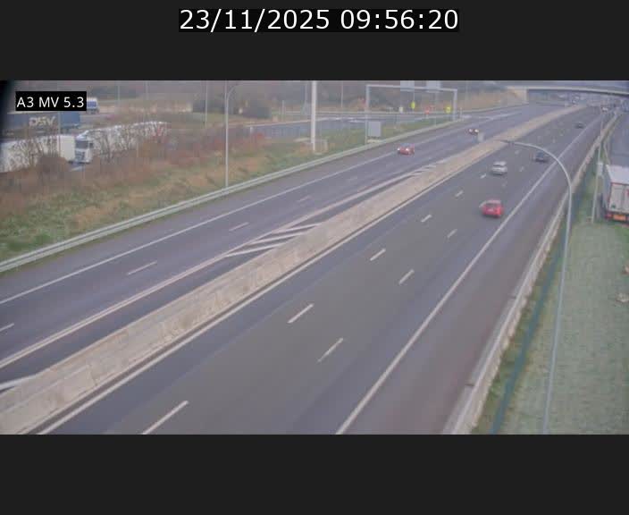 <h2>Webcam à l'Aire de Berchem au Luxembourg sur l'A3. Vue orientée vers la France</h2>
