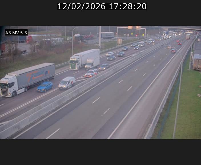 <h2>Webcam à l'Aire de Berchem au Luxembourg sur l'A3. Vue orientée vers la France</h2>