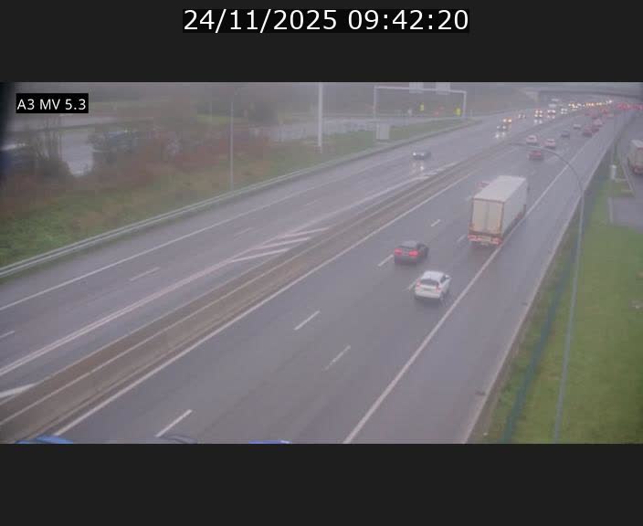 <h2>Webcam à l'Aire de Berchem au Luxembourg sur l'A3. Vue orientée vers la France</h2>