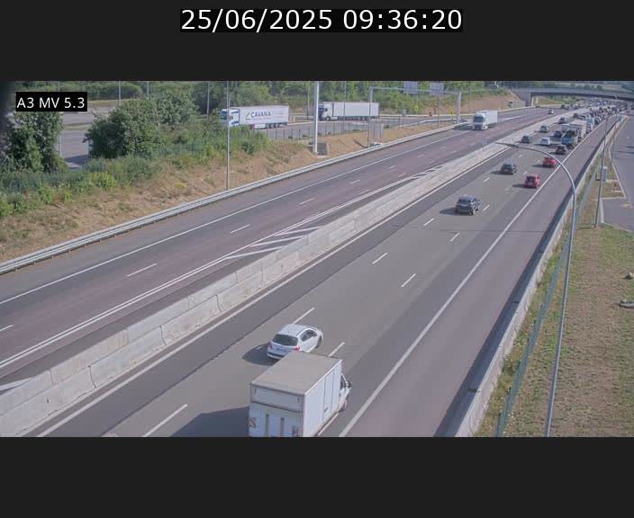 <h2>Webcam à l'Aire de Berchem au Luxembourg sur l'A3. Vue orientée vers la France</h2>