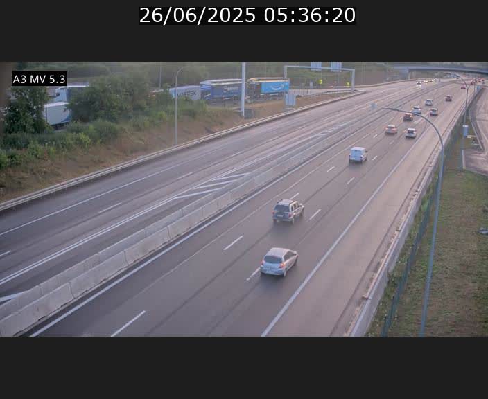 <h2>Webcam à l'Aire de Berchem au Luxembourg sur l'A3. Vue orientée vers la France</h2>