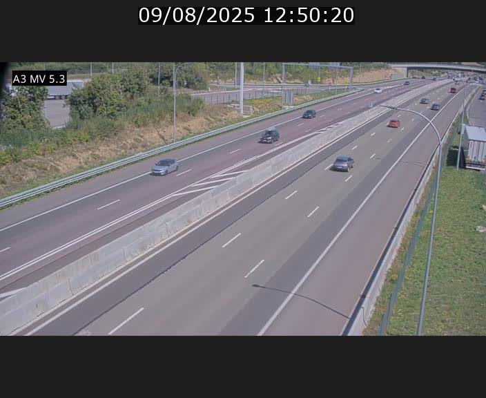 <h2>Webcam à l'Aire de Berchem au Luxembourg sur l'A3. Vue orientée vers la France</h2>