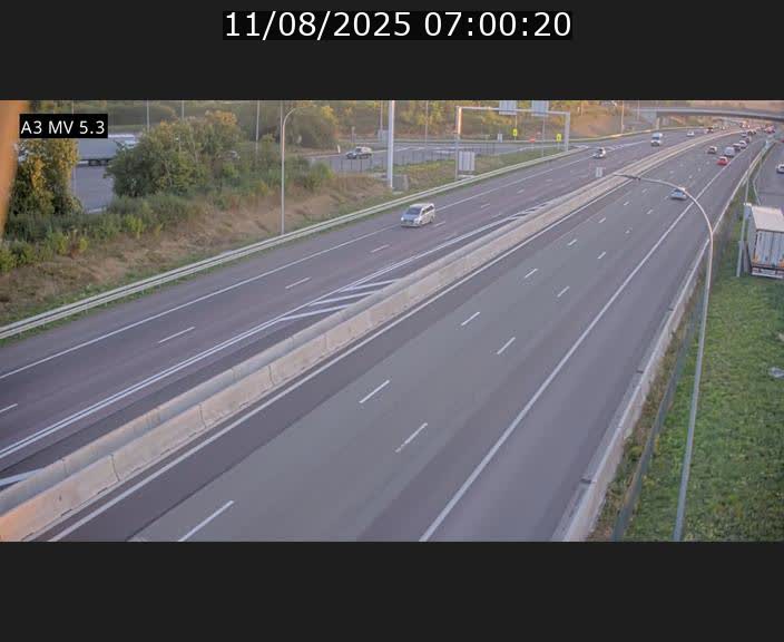 <h2>Webcam à l'Aire de Berchem au Luxembourg sur l'A3. Vue orientée vers la France</h2>