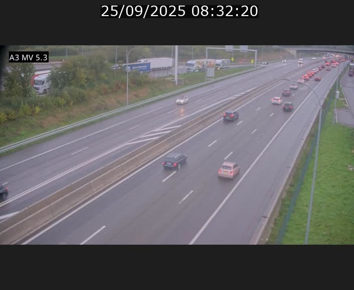 <h2>Webcam à l'Aire de Berchem au Luxembourg sur l'A3. Vue orientée vers la France</h2>
