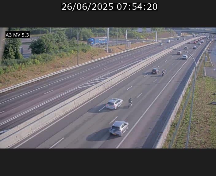 <h2>Webcam à l'Aire de Berchem au Luxembourg sur l'A3. Vue orientée vers la France</h2>