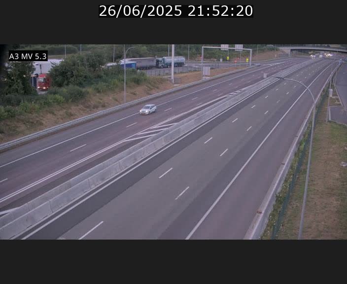 <h2>Webcam à l'Aire de Berchem au Luxembourg sur l'A3. Vue orientée vers la France</h2>