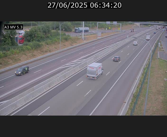 <h2>Webcam à l'Aire de Berchem au Luxembourg sur l'A3. Vue orientée vers la France</h2>