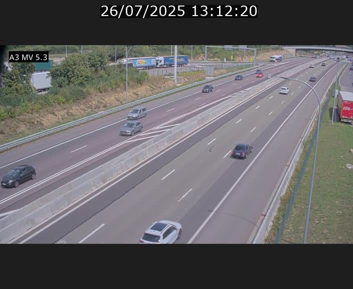 <h2>Webcam à l'Aire de Berchem au Luxembourg sur l'A3. Vue orientée vers la France</h2>