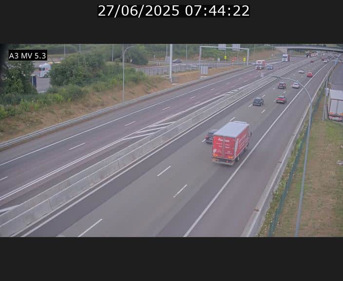 <h2>Webcam à l'Aire de Berchem au Luxembourg sur l'A3. Vue orientée vers la France</h2>