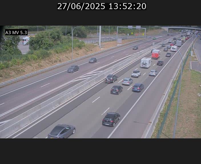 <h2>Webcam à l'Aire de Berchem au Luxembourg sur l'A3. Vue orientée vers la France</h2>