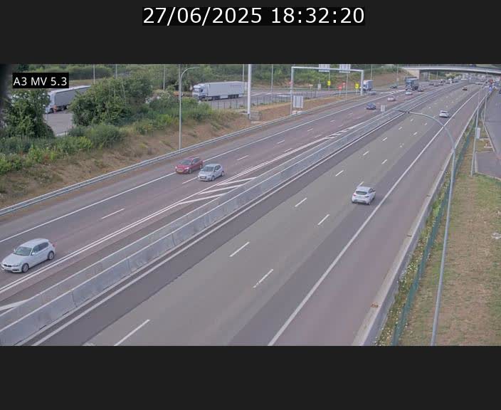 <h2>Webcam à l'Aire de Berchem au Luxembourg sur l'A3. Vue orientée vers la France</h2>