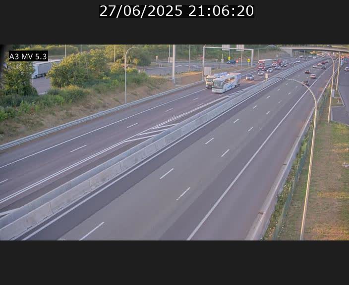 <h2>Webcam à l'Aire de Berchem au Luxembourg sur l'A3. Vue orientée vers la France</h2>