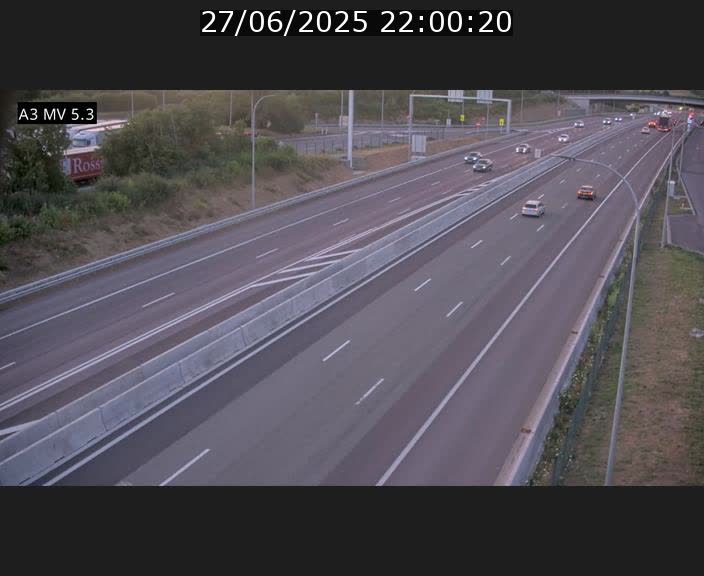 <h2>Webcam à l'Aire de Berchem au Luxembourg sur l'A3. Vue orientée vers la France</h2>