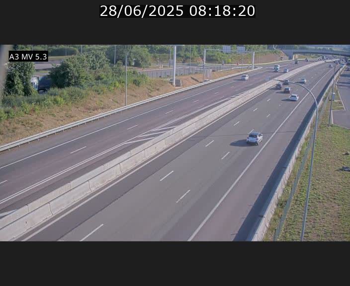 <h2>Webcam à l'Aire de Berchem au Luxembourg sur l'A3. Vue orientée vers la France</h2>