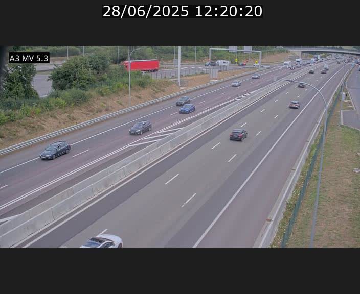 <h2>Webcam à l'Aire de Berchem au Luxembourg sur l'A3. Vue orientée vers la France</h2>