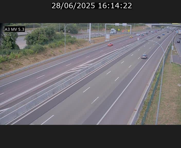<h2>Webcam à l'Aire de Berchem au Luxembourg sur l'A3. Vue orientée vers la France</h2>